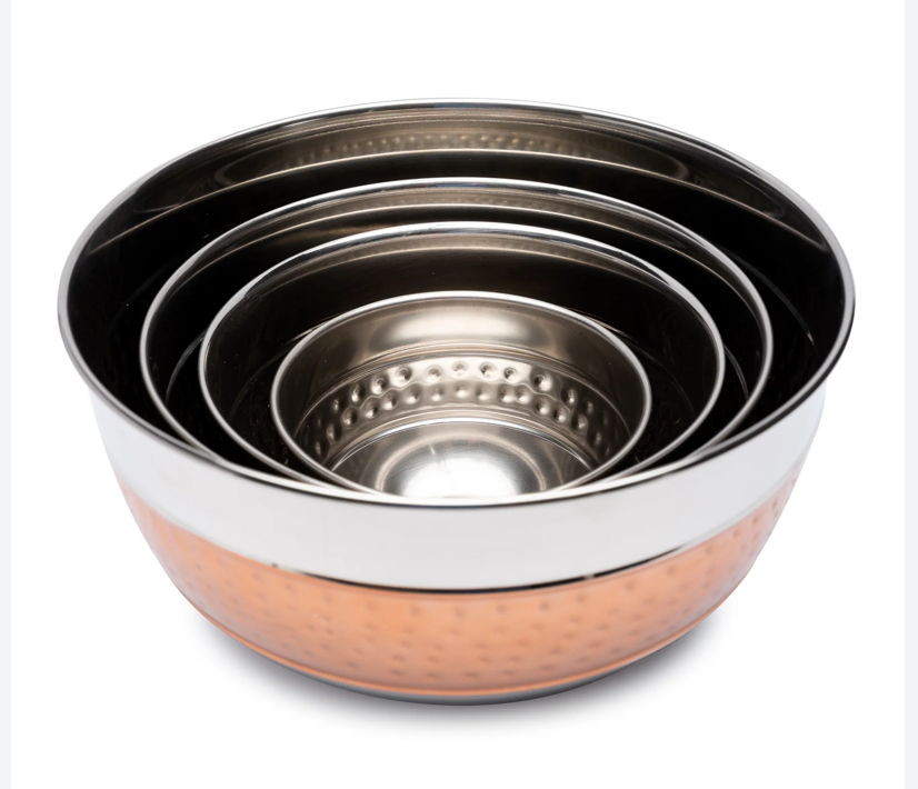 Hammered Mixing Bowl Set