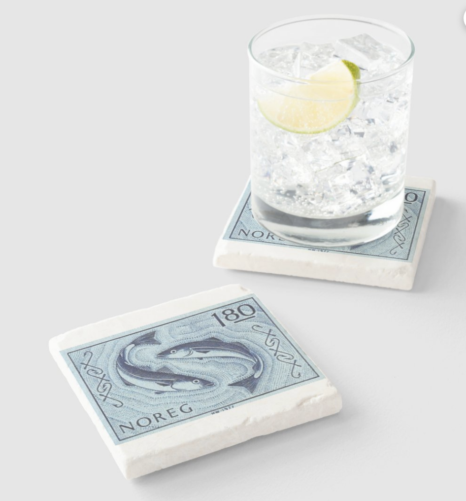 Noreg Blafisk Stone Coaster