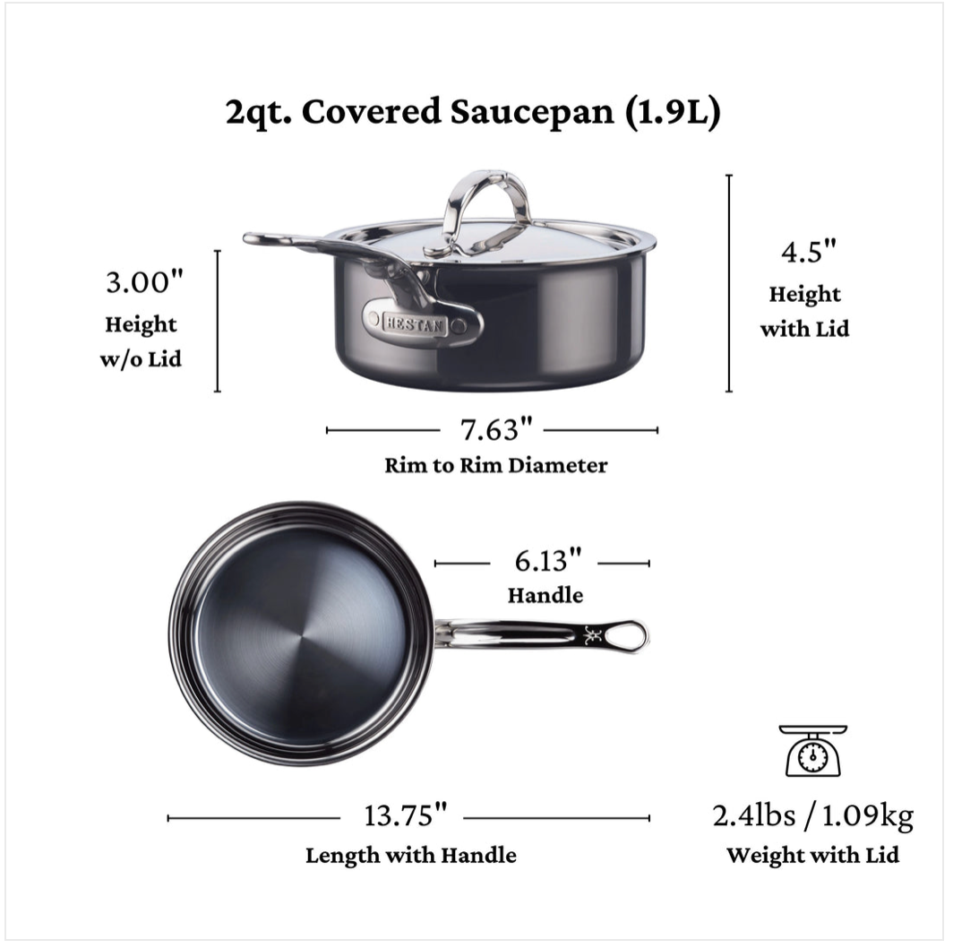 Hestan NanoBond Titanium Saucepan 2QT