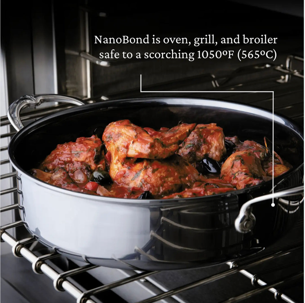 Hestan NanoBond Titanium Braiser with Lid 3.5QT