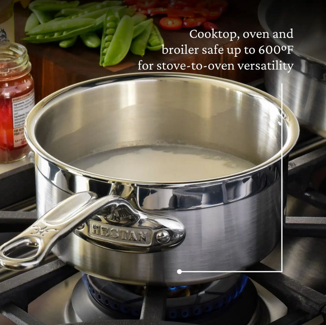 Hestan ProBond Professional Clad Stainless Steel Saucepan 3QT