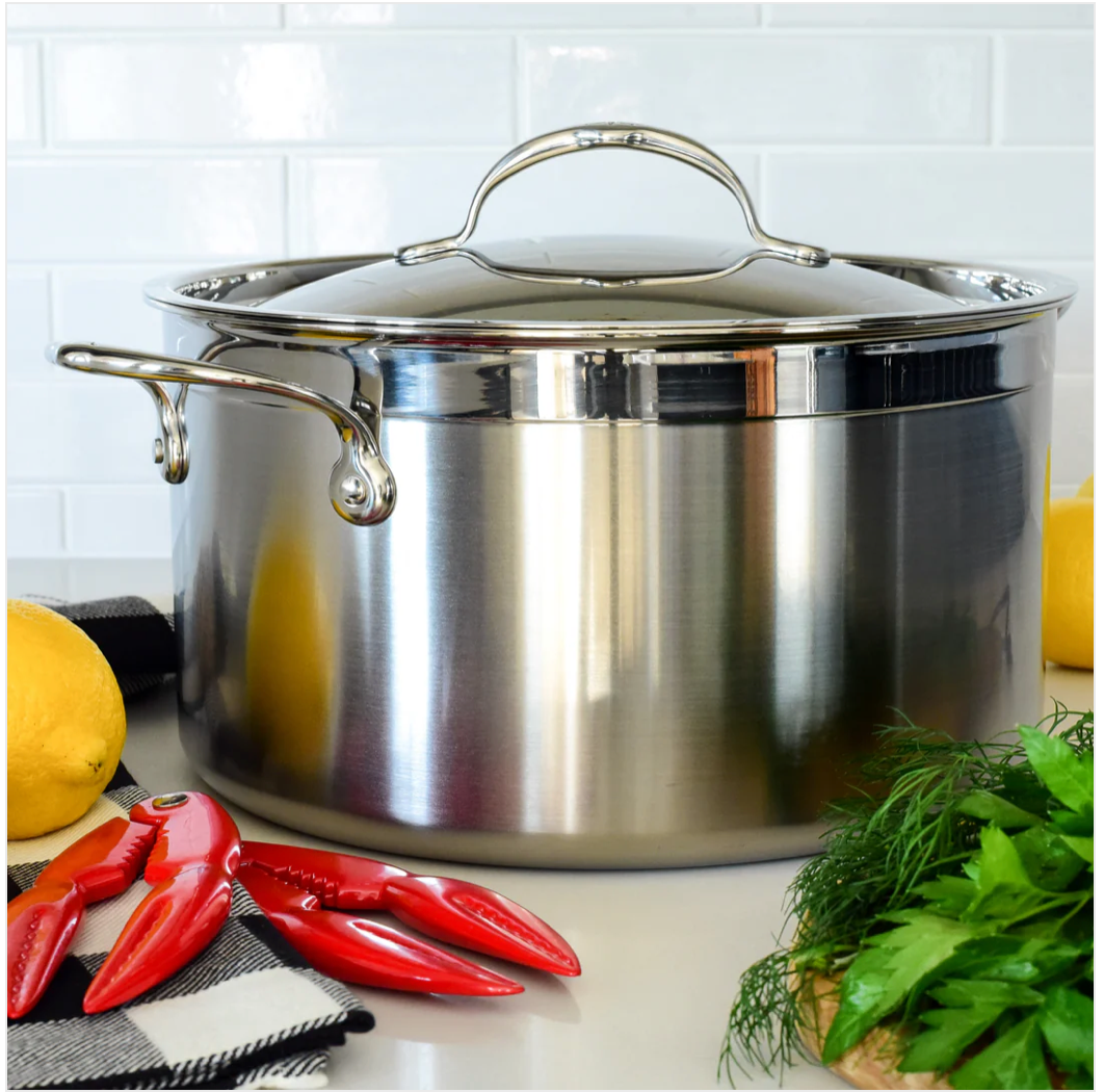 Hestan ProBond Professional Clad Stainless Steel Stockpot 8 QT