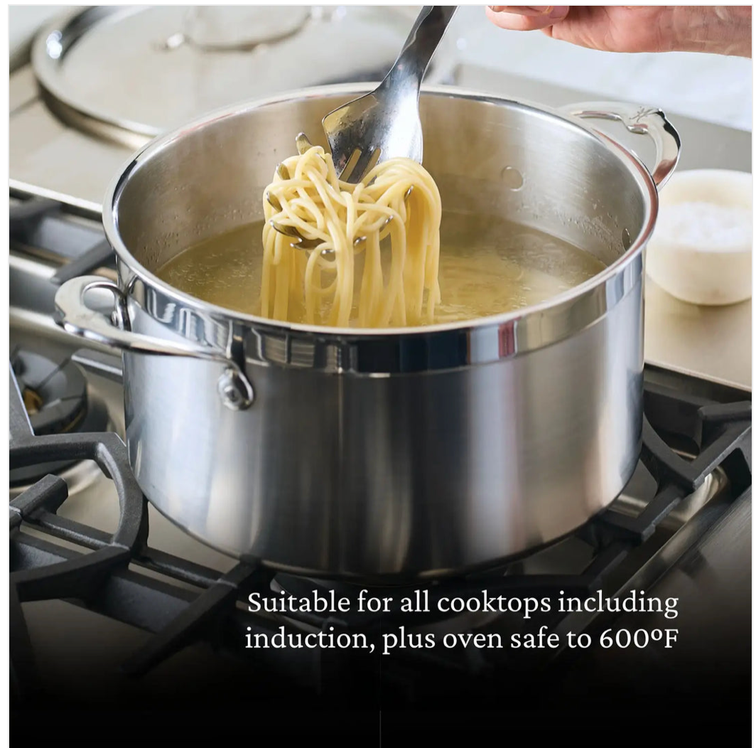 Hestan ProBond Professional Clad Stainless Steel Stockpot 8 QT