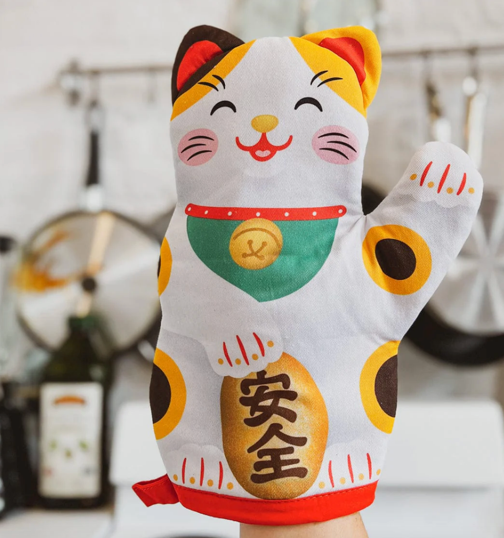 Feline Lucky Oven Mitt
