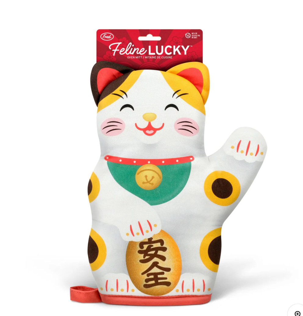 Feline Lucky Oven Mitt