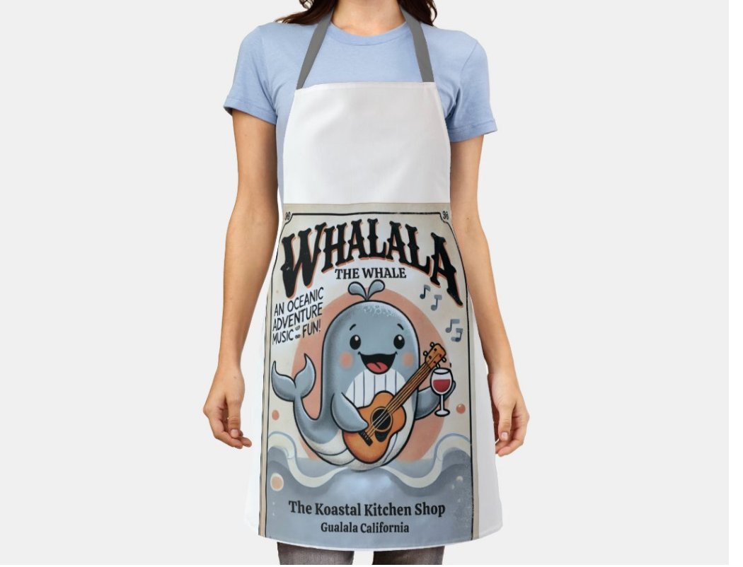 The Koastal Kitchen - Whalala the Whale Apron