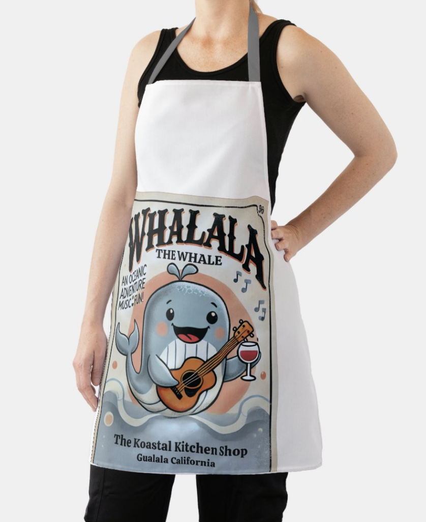 The Koastal Kitchen - Whalala the Whale Apron