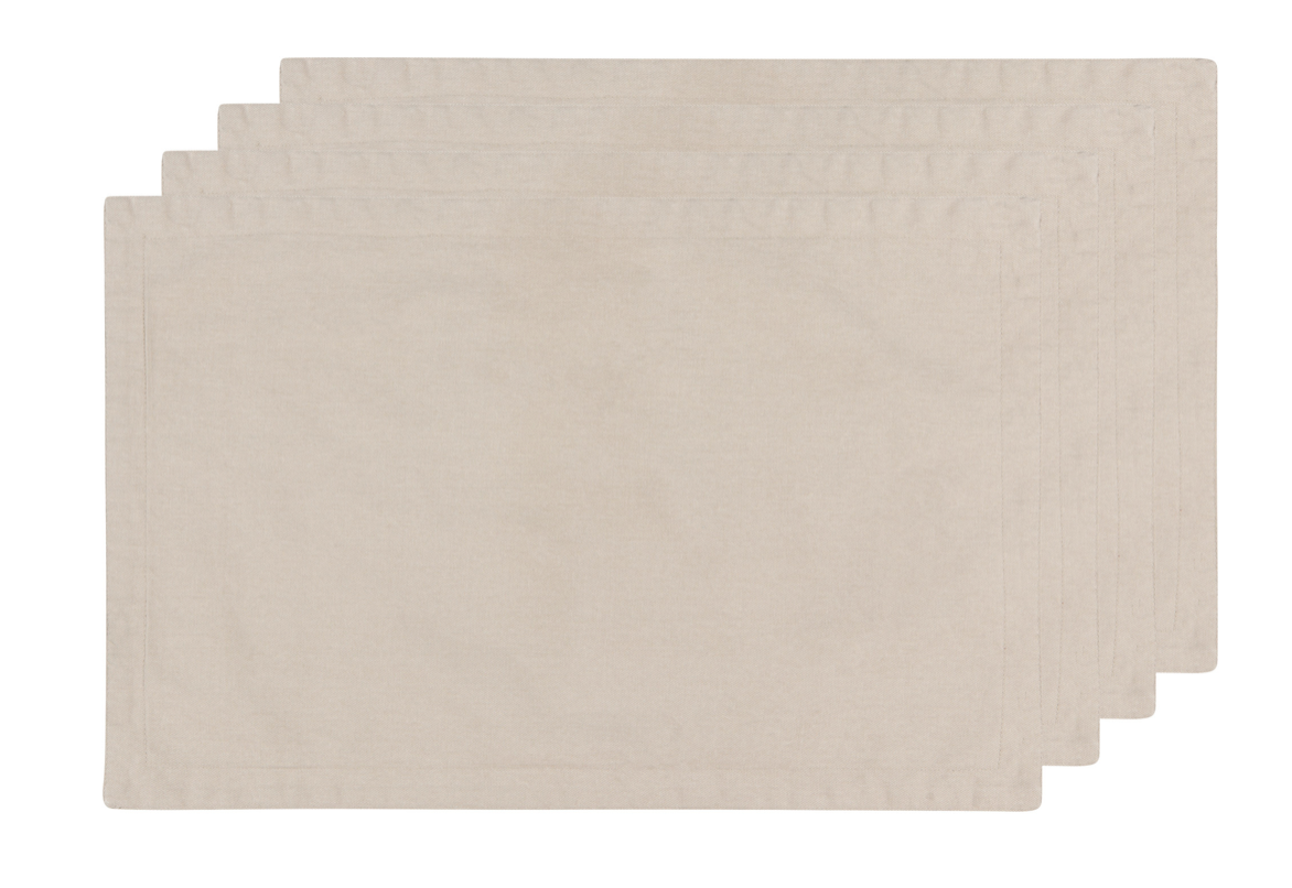 Dove Gray Stonewash Placemats Set of 4