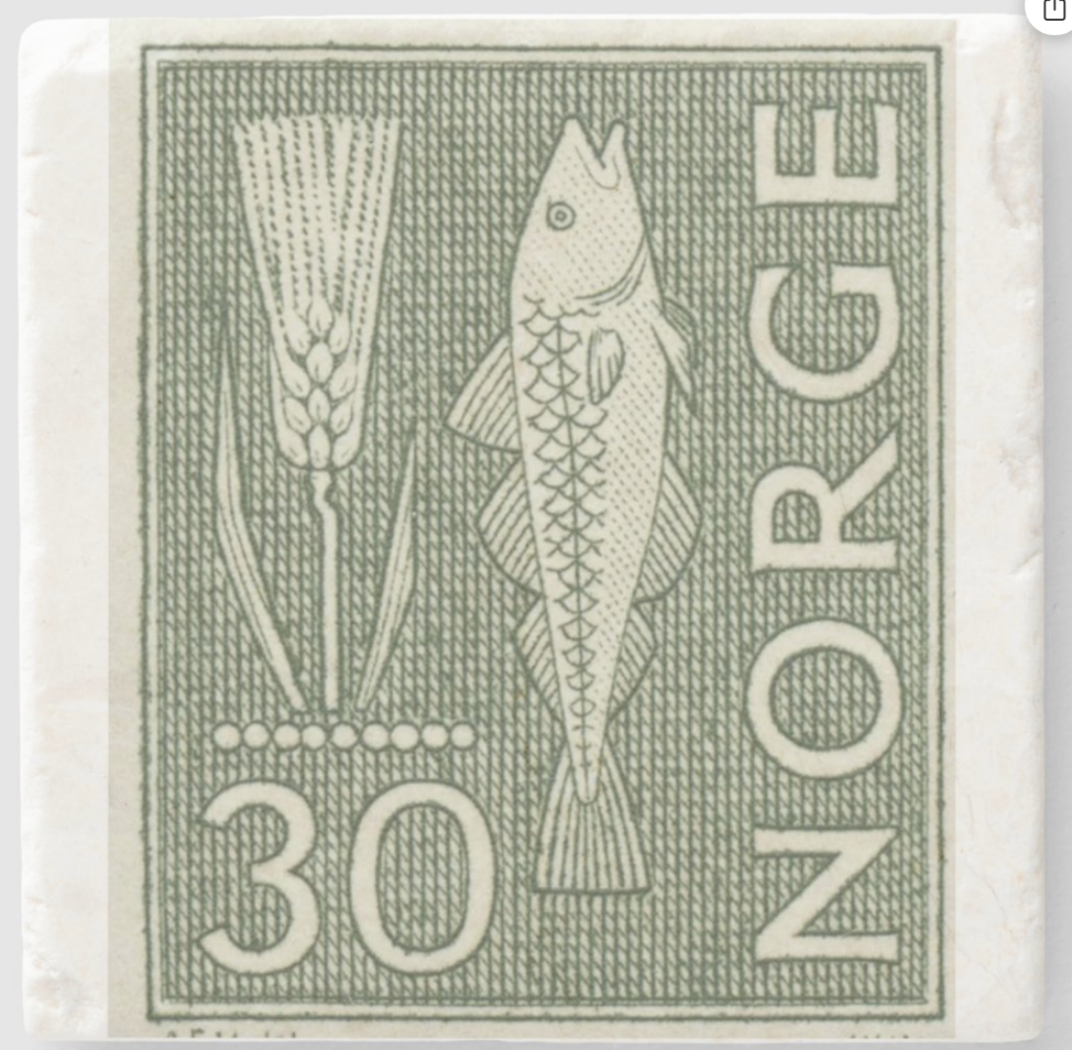 Noreg Lutefisk Stone Coaster