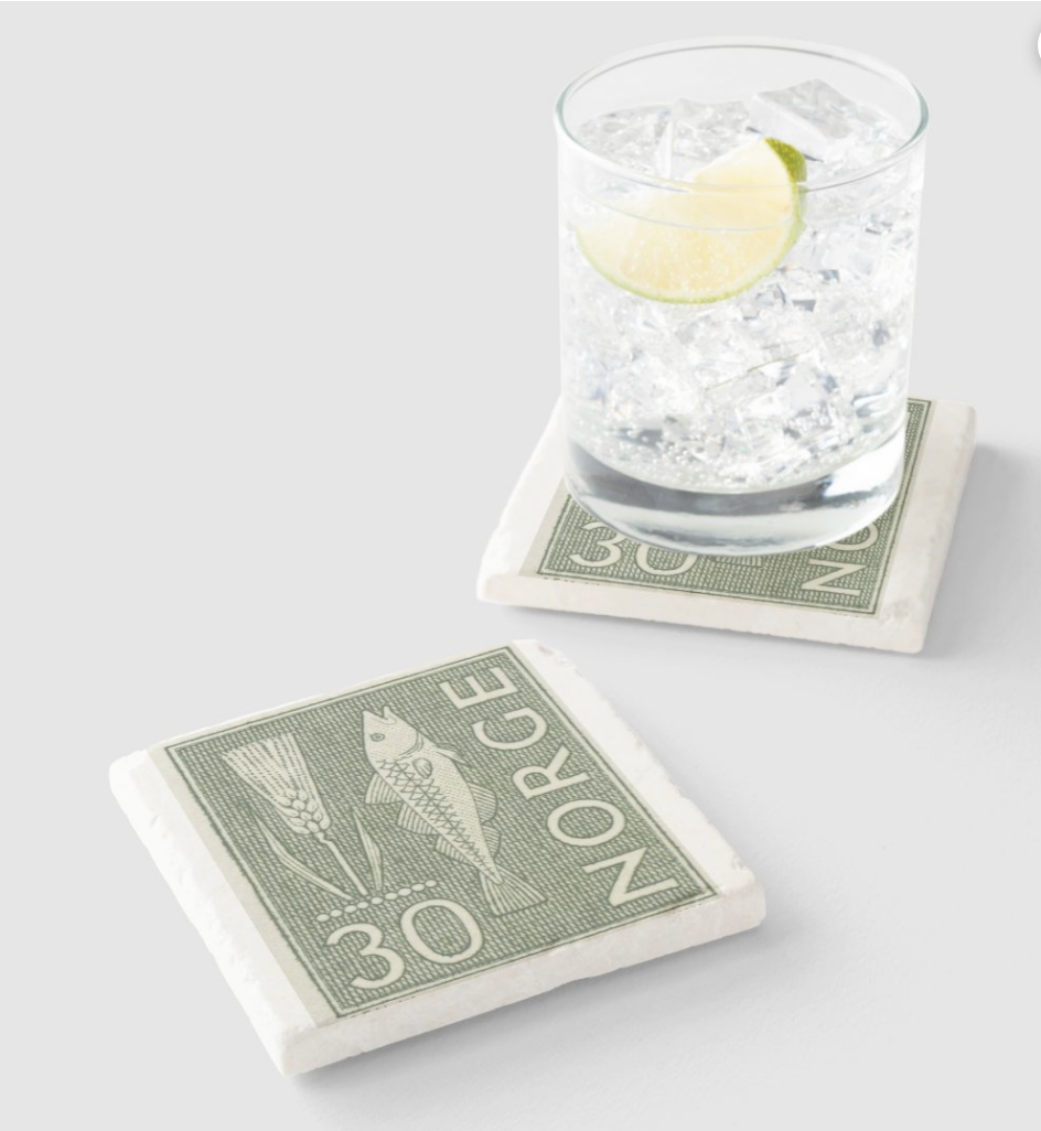 Noreg Lutefisk Stone Coaster