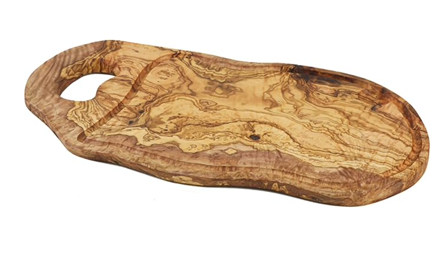 Olive Wood Large Charcuterie Board with Handle