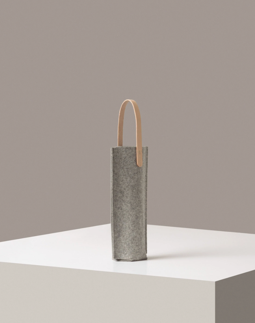 Graf Lantz - Hana Merino Wool Bottle Bag Granite