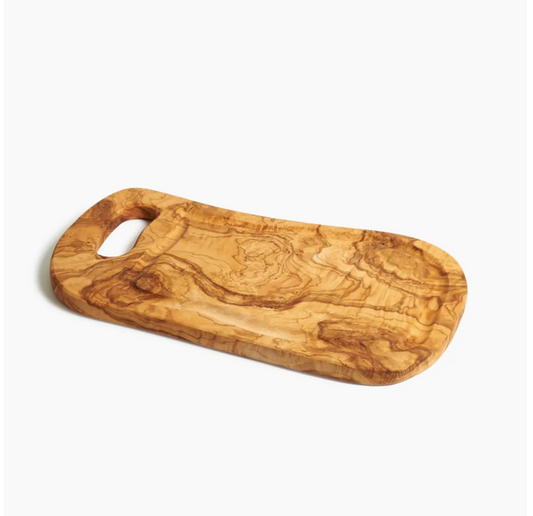 Olive Wood Small Charcuterie Board with Handle