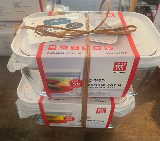 Zwilling Fresh & Save Medium Glass Vacuum Box Bundle QTY 2
