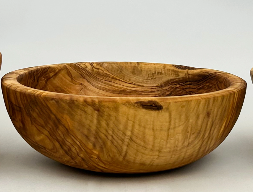 Olive Wood Family Salad Bowl 10 inch