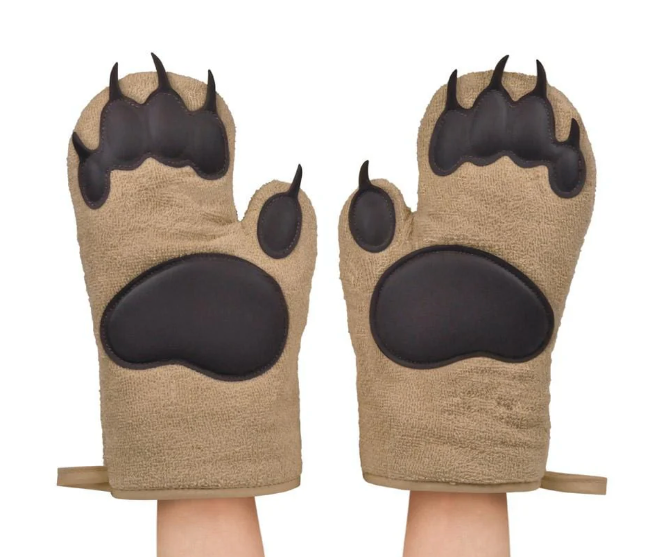 Bear Hands Oven Mitts - Set of Two